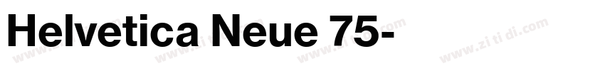 Helvetica Neue 75字体转换